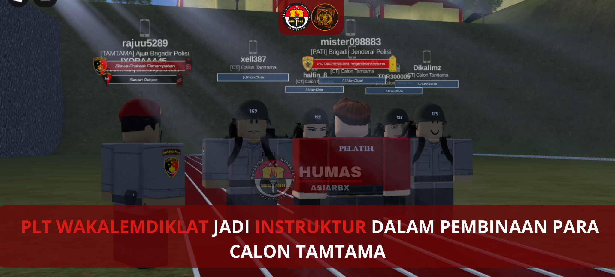 PLT WAKALEMDIKLAT JADI INSTRUKTUR DALAM PEMBINAAN PARA CALON TAMTAMA