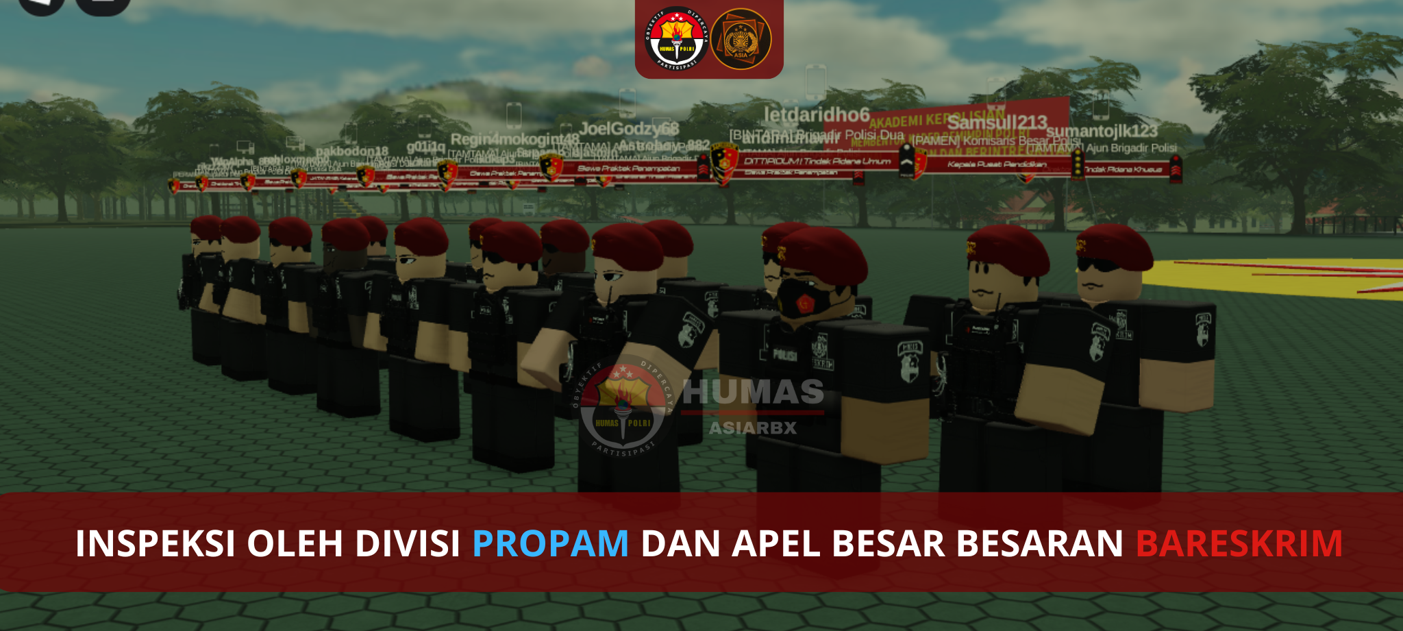 INSPEKSI OLEH DIVISI PROPAM DAN APEL BESAR BESARAN BARESKRIM
