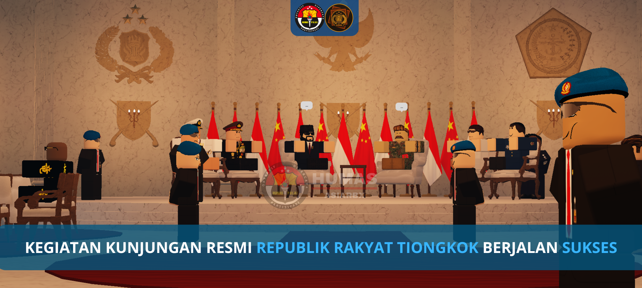 KEGIATAN KUNJUNGAN RESMI REPUBLIK RAKYAT TIONGKOK BERJALAN SUKSES