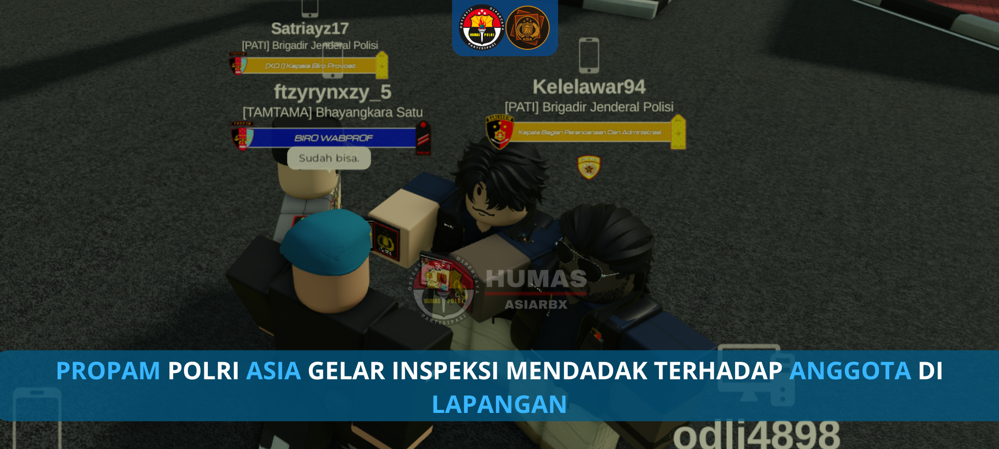 PROPAM POLRI ASIA GELAR INSPEKSI MENDADAK TERHADAP ANGGOTA DI LAPANGAN