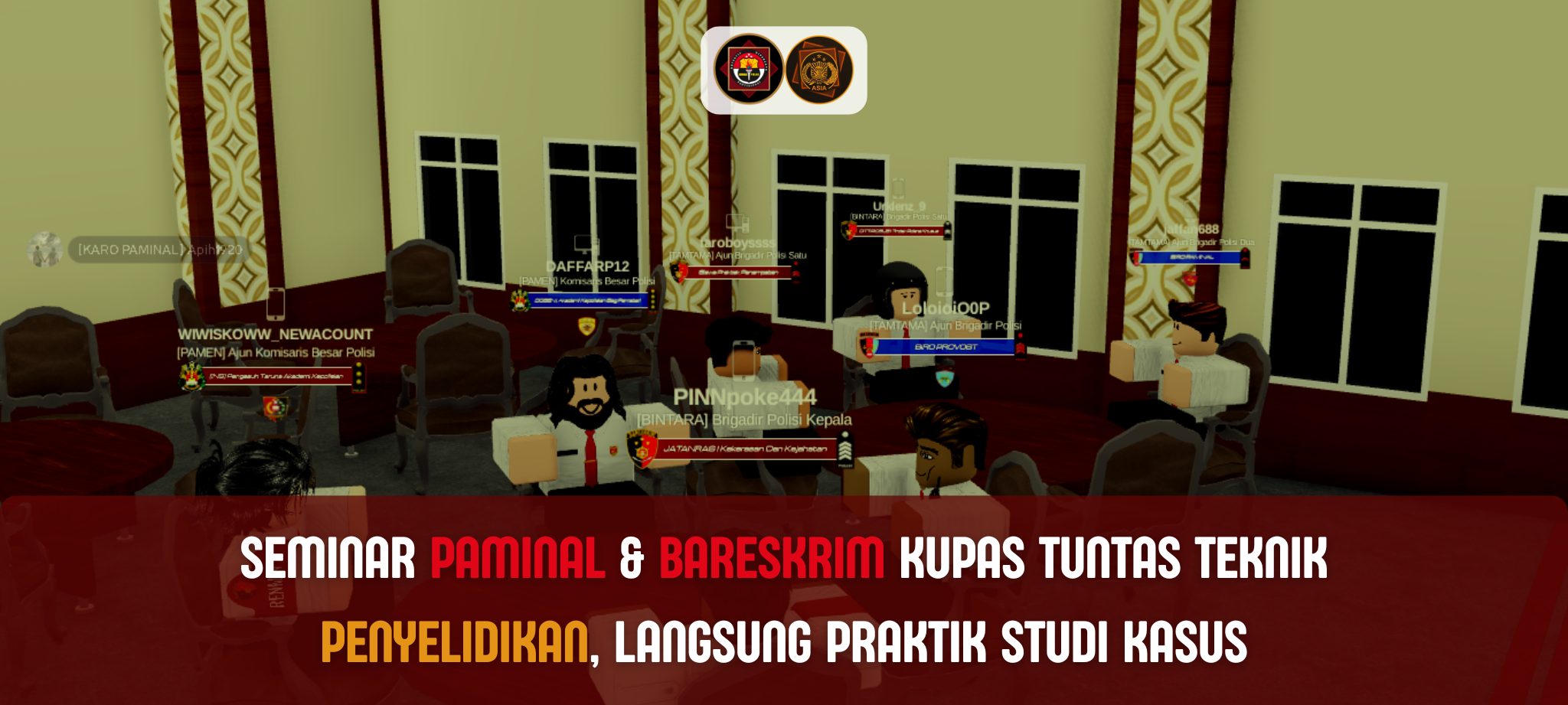 Seminar Paminal & Bareskrim Kupas Tuntas Teknik Penyelidikan, Langsung Praktik Studi Kasus